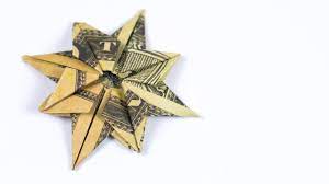 It's a popular tradition to fill up glass jars with these lucky stars. Money Origami Christmas Star Folding Instructions Xmas Star Youtube Money Origami Easy Dollar Bill Origami Dollar Origami