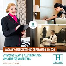 housekeeping supervisor in gozo hi