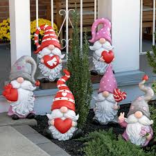 6 Assorted Valentine S Day Garden Gnomes