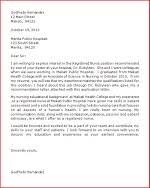 Cover Letter Example Nursing Image collections   Letter Samples Format