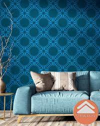 Arno Large Wall Stencil Pattern Wall