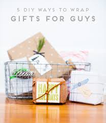 diy ways to wrap gifts for guys