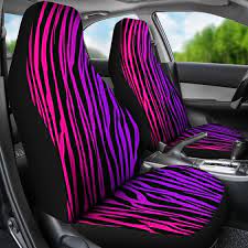 Neon Zebra Car Seat Covers Animal Print