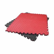 40mm jigsaw mat red black fitness