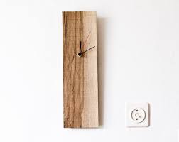 Wood Wall Clock Rectangular Wooden