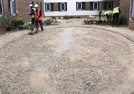 You will need finely crushed rock, sand, or gravel with particles. How To Install The Groundworks For An Artificial Grass Lawn