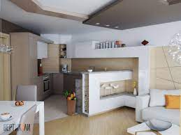Как да увеличим площта на кухнята? Interioren Proekt Za Kuhnya Dnevna I Trapezariya V Apartament V Grad Burgas