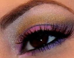 purple gold fantasy makeup how to
