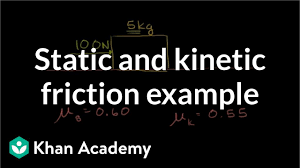 Static And Kinetic Friction Example Video Khan Academy