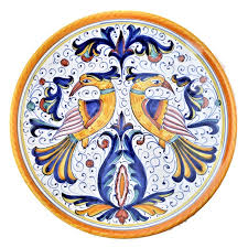 Wall Plate Majolica Ceramic Deruta