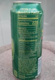 energy drink nutrition facts
