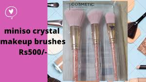 miniso crystal makeup brushes rs500