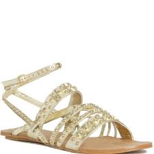 Amazon Com Justfab Mykonos Gold Sandals