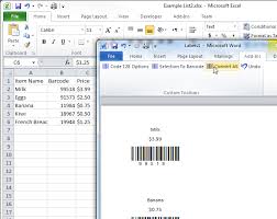 create barcode labels with mail merge