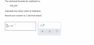 chemical formula for methanol is