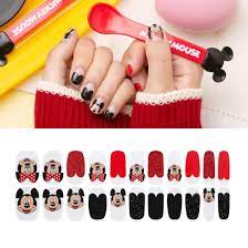 Amazon.com: Gelato Factory Disney Edition Mickey and Minnie Hatto Hatto Nail  Fit Gel Nail Art Tip Nail Strip (#01_Sweet heart) : Beauty & Personal Care