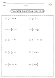 Solving Equations With Fractions