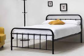 Is a double bed big enough for two? Henley Black Metal Victorian Hospital Dormitory Double King Size Bed Frame King Size Metal Bed Frame Black Metal Bed Black Metal Bed Frame