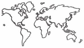 Printable Map Of The World Stencil Download Them Or Print