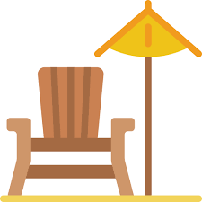 Beach Chair Basic Miscellany Flat Icon