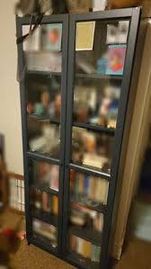 pending blue billy bookcase with gl