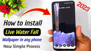 install live water fall wallpaper