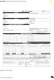 Best Images Of Sample Bill Lading Form Straight Free