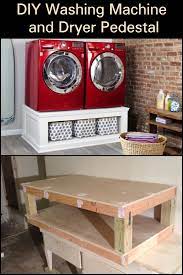 Materials and lumber are listed to build a pair of pedestals. Diy Washing Machine And Dryer Pedestal Laundry Room Pedestal Laundry Room Diy Washing Machine And Dryer