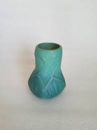 Van Briggle Mint Blue Pottery Art Vase