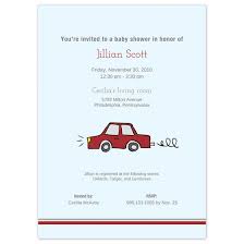 Car Baby Shower Invitation Personalized Baby Shower Invites