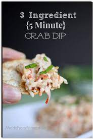 3 ing 5 minute crab dip tgif