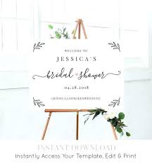 Wedding Welcome Sign Printable Template Rustic Templates Wed