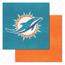 miami dolphins 18 x18 carpet tiles