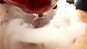 How do you use dry ice in ice cream?