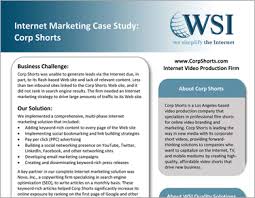 Internet Marketing Case Study Sample Template