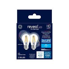 Ge Reveal 60 Watt Eq A15 Color Enhancing Dimmable Led Light Bulb 2 Pack In The General Purpose Led Light Bulbs Department At Lowes Com