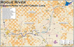 Rogue River Oregon 11x17 Flyfishing Map