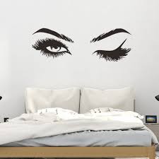 Eyes Wall Decal Decor Art Letters