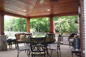 Covered Patio With Can Lights And