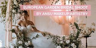 european bridal shoot by ansu makeup