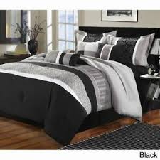 queen king size bed white black gray