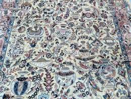 silk pictorial persian kashmar rug