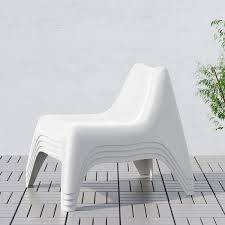 How do i clean yellowing from white hard plastic? Ikea Ps Vago White Easy Chair Outdoor Ikea