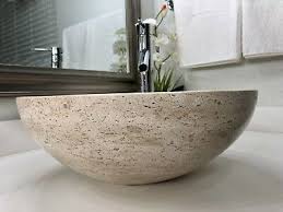 Travertine Stone Sink Modern Natural