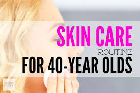 recommended skin care routine for 40