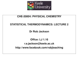 Physical Chemistry Statistical