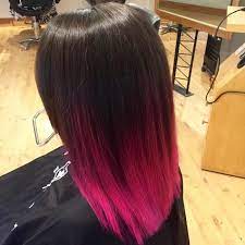 Sometimes a drastic hair change is the ultimate confidence booster. Straight Black To Pink Ombre Balayage Pink Ombre Hair Hair Styles Straight Hairstyles