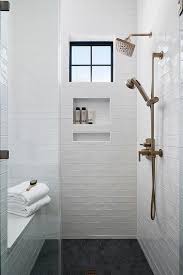 White Glazed Offset Shower Wall Tiles