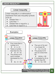 Solving Word Problems Involving Linear