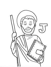 This december, remember the feast of saint juan diego with this free printable coloring page from the catholic playground! J Is For St James The Less Saints To Color